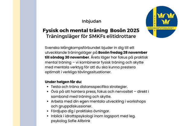 Prestationsoptimeringsläger